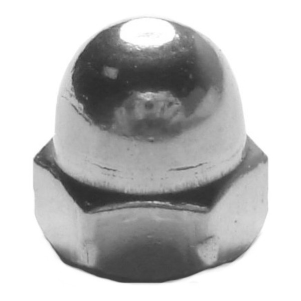 Midwest Fastener Acorn Nut, #10-32, 18-8 Stainless Steel, 8 PK 67908